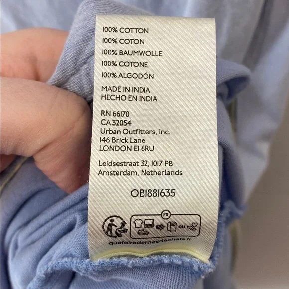 Free People | Rowan midi dress in blue combo - Picture 5 of 6